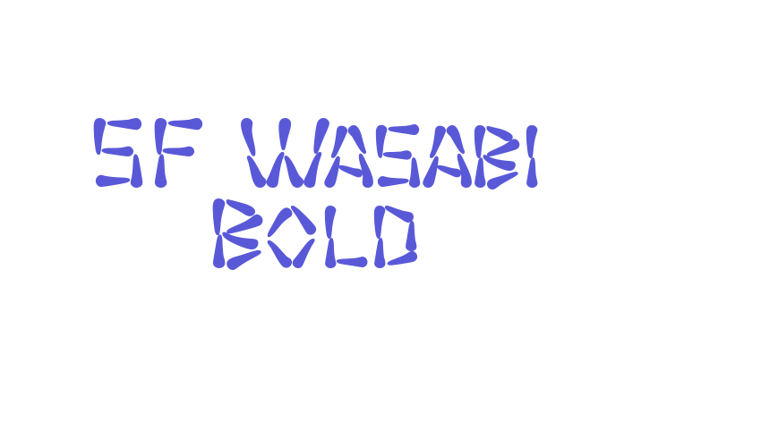 SF Wasabi Bold Font Download