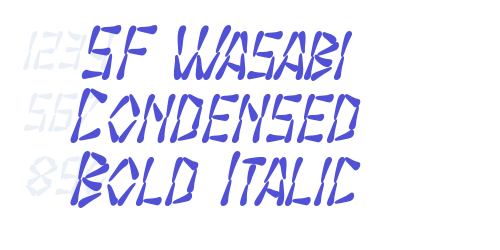 SF Wasabi Condensed Bold Italic-font-download