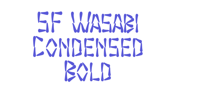 SF Wasabi Condensed Bold Font Download