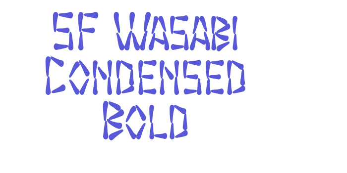 SF Wasabi Condensed Bold Font