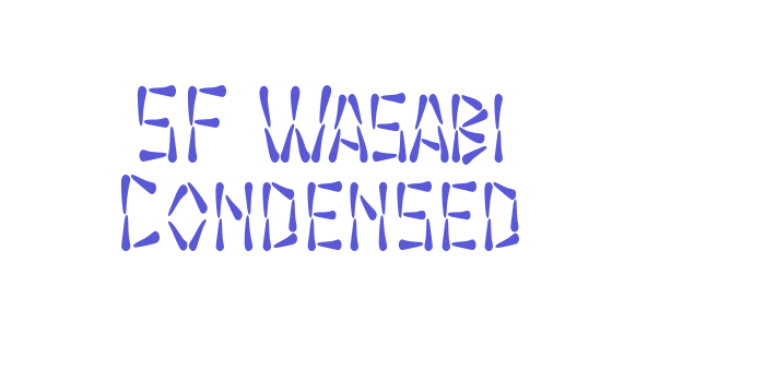 SF Wasabi Condensed Font Download