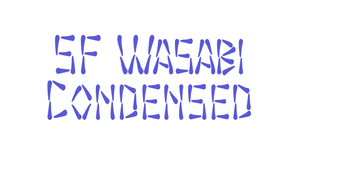 SF Wasabi Condensed Font