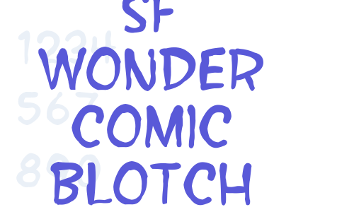 SF Wonder Comic Blotch Font Download