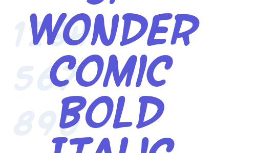 SF Wonder Comic Bold Italic Font Download