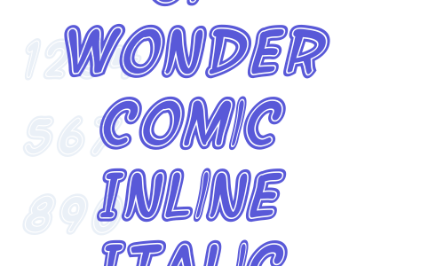 SF Wonder Comic Inline Italic Font Download