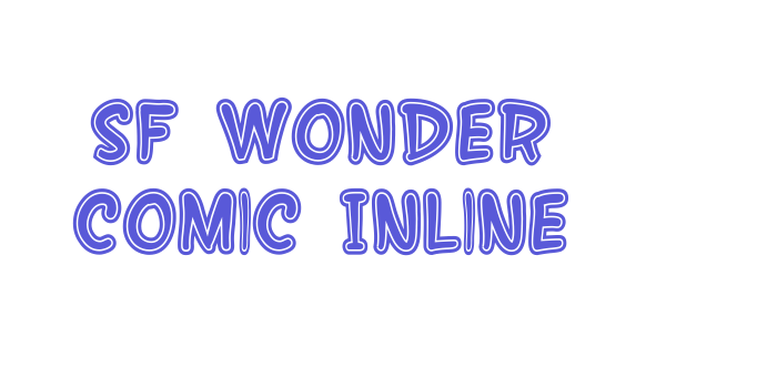 SF Wonder Comic Inline Font Download