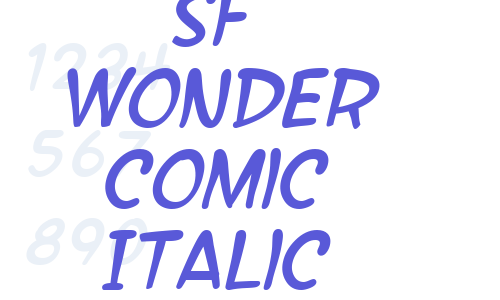 SF Wonder Comic Italic Font Download