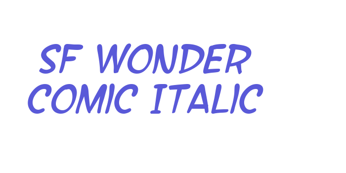 SF Wonder Comic Italic Font Download