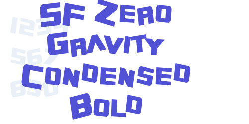 SF Zero Gravity Condensed Bold-font-download
