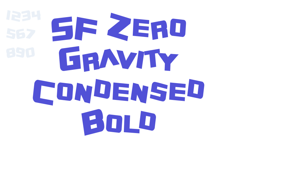 SF Zero Gravity Condensed Bold-font-download