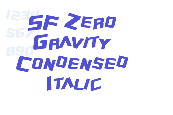 SF Zero Gravity Condensed Italic
