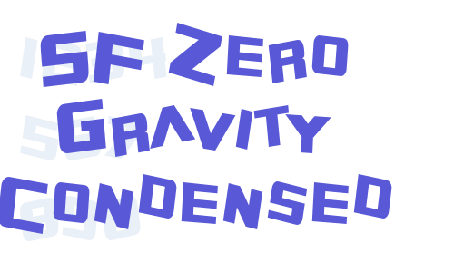 SF Zero Gravity Condensed Font Download