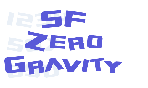 SF Zero Gravity Font Download