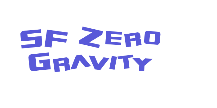 SF Zero Gravity Font Download