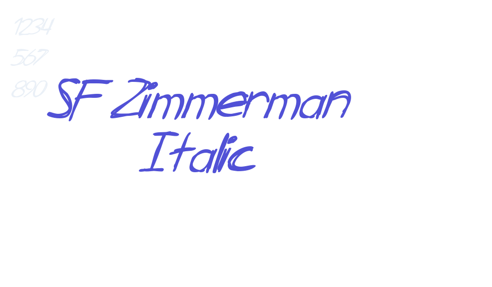 SF Zimmerman Italic-font-download