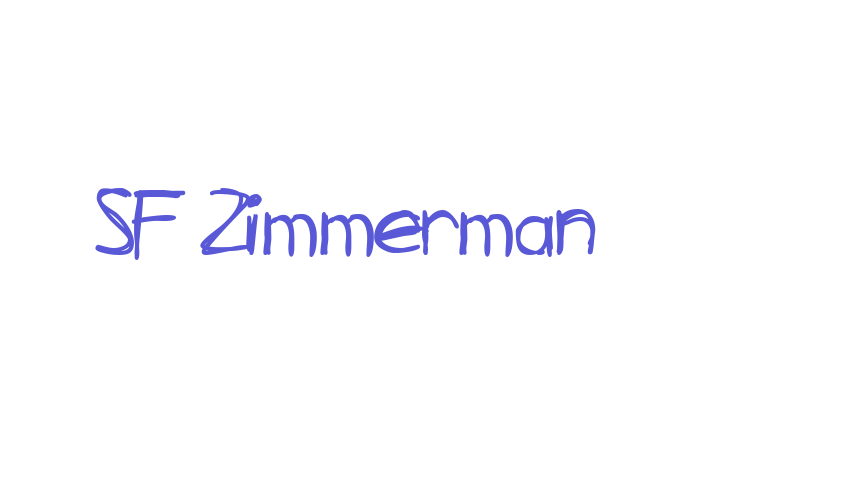 SF Zimmerman Font