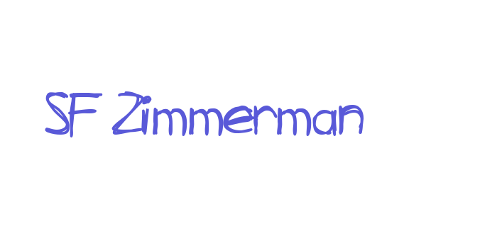 SF Zimmerman Font Download