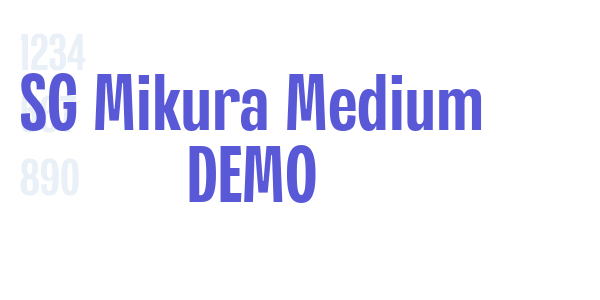 SG Mikura Medium DEMO font free