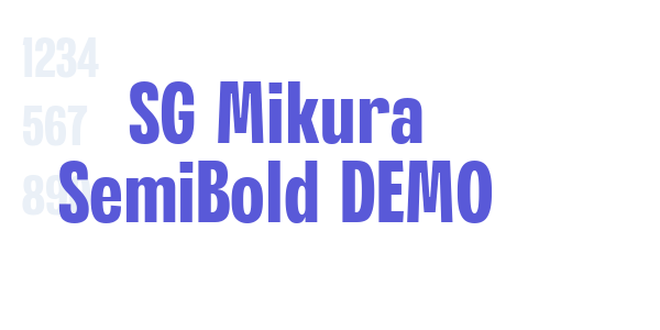 SG Mikura SemiBold DEMO font