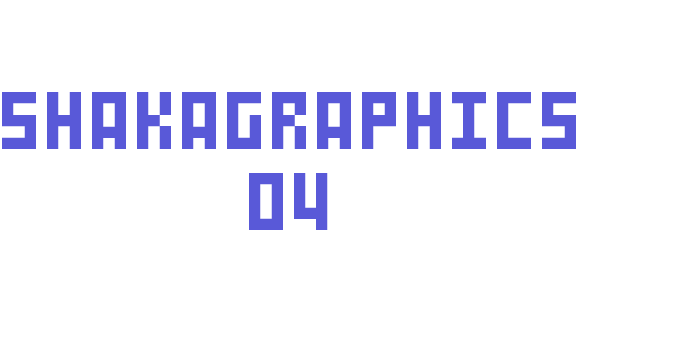 SHAKAGRAPHICS 04 Font Download