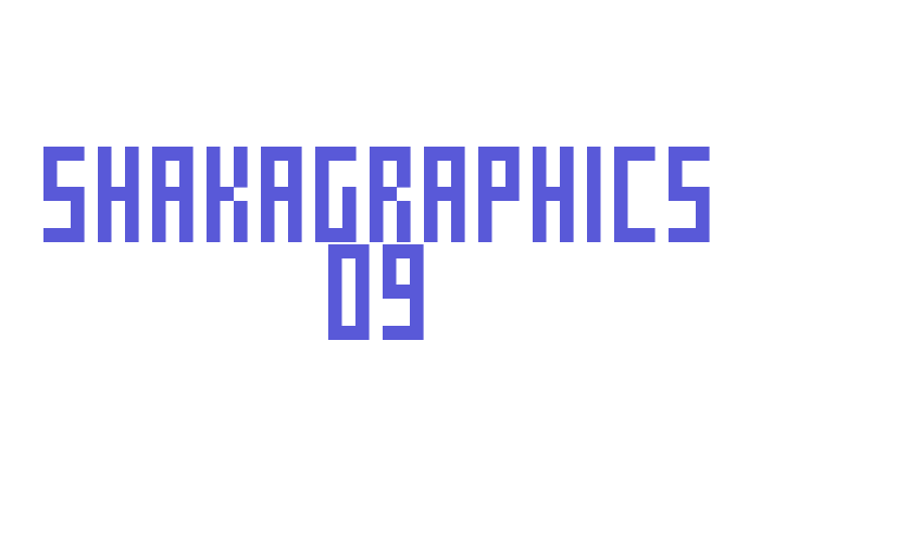 SHAKAGRAPHICS 09 Font Download