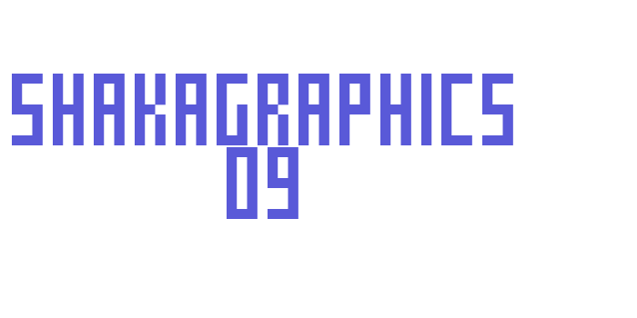 SHAKAGRAPHICS 09 Font Download