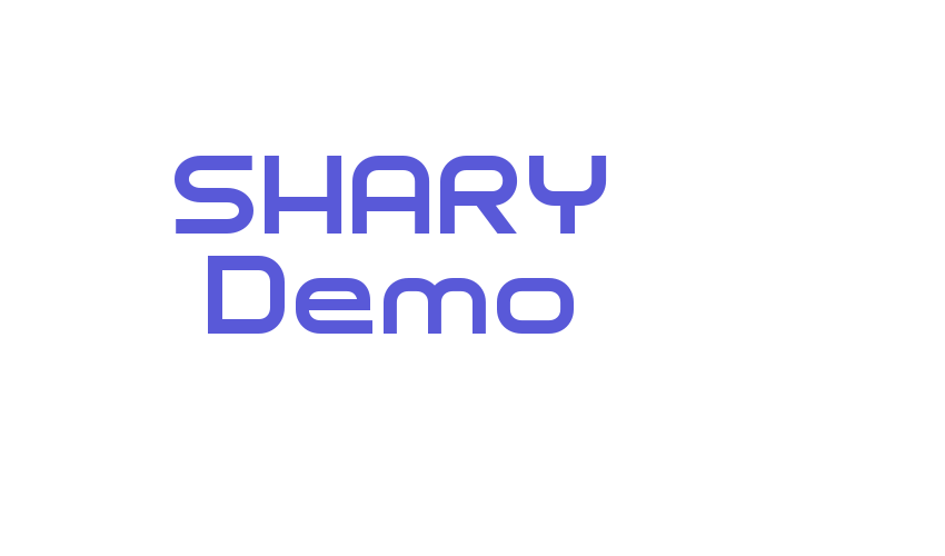 SHARY Demo Font