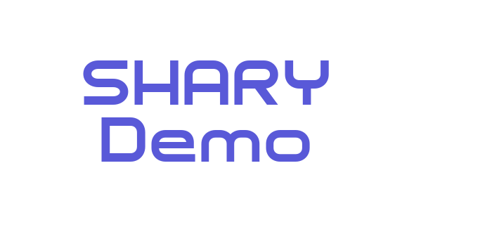 SHARY Demo Font Download