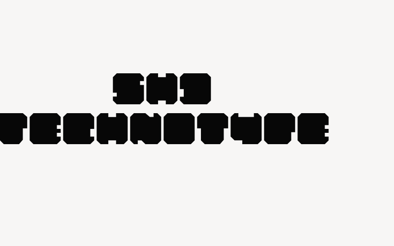 SHD TechnoType Font