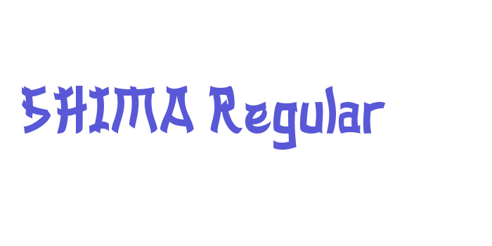 SHIMA Regular Font Download