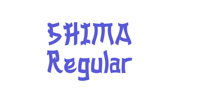 SHIMA Regular Font