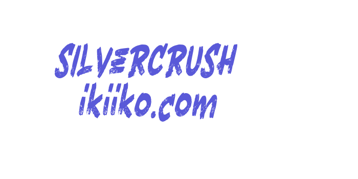 SILVERCRUSH ikiiko.com Font Download