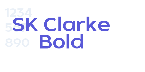 SK Clarke Bold font free