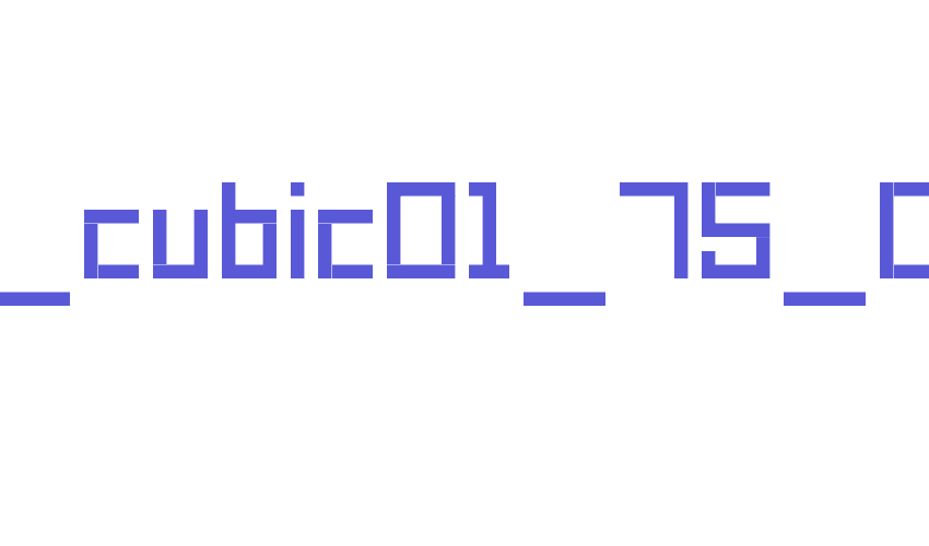 SKA_cubic01_75_CE Font