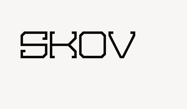 SKOV Font