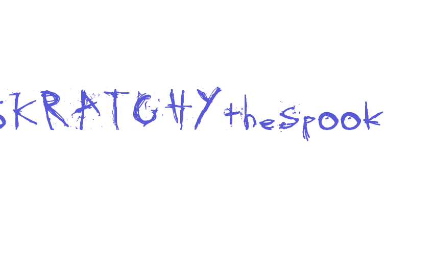 SKRATCHYthespook Font