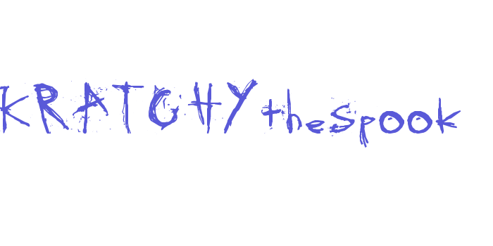 SKRATCHYthespook Font Download