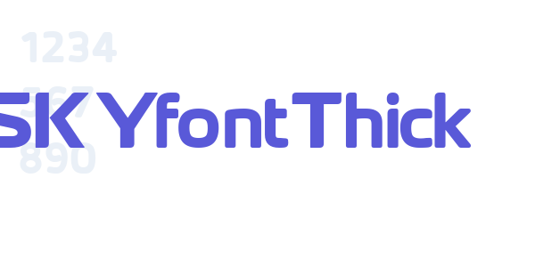 SKYfontThick font free