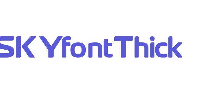 SKYfontThick Font Download