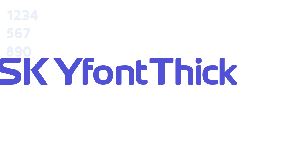 SKYfontThick-font-download