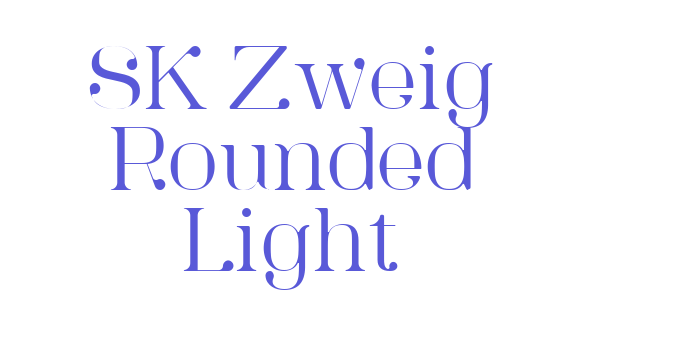 SK Zweig Rounded Light Font Download