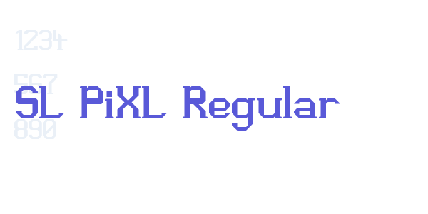 SL PiXL Regular font