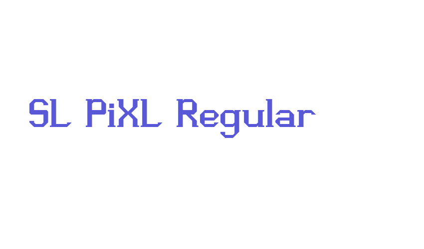 SL PiXL Regular Font Download