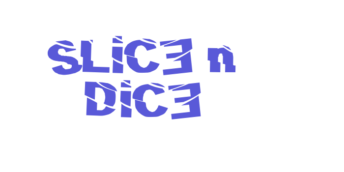 SLiCE n DiCE Font