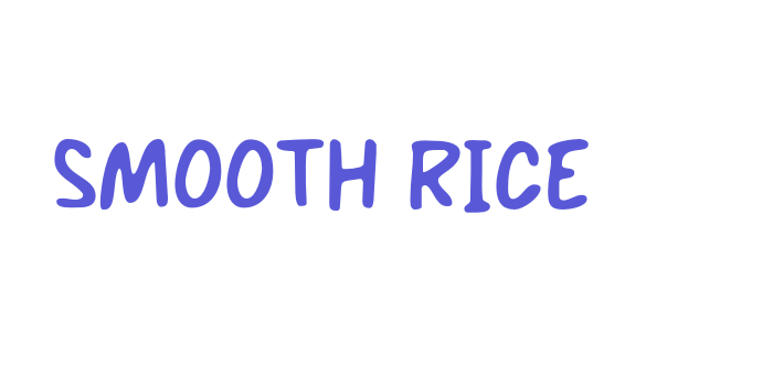 SMOOTH RICE Font Download