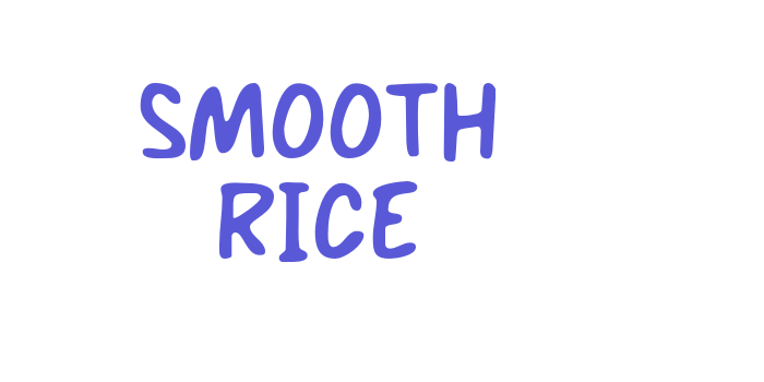 SMOOTH RICE Font