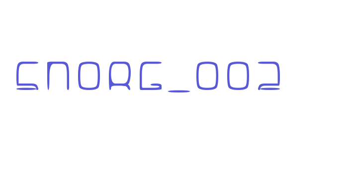 SNORG_002 Font Download