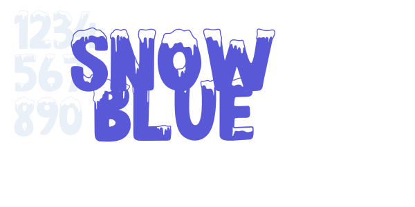 SNOW BLUE font free