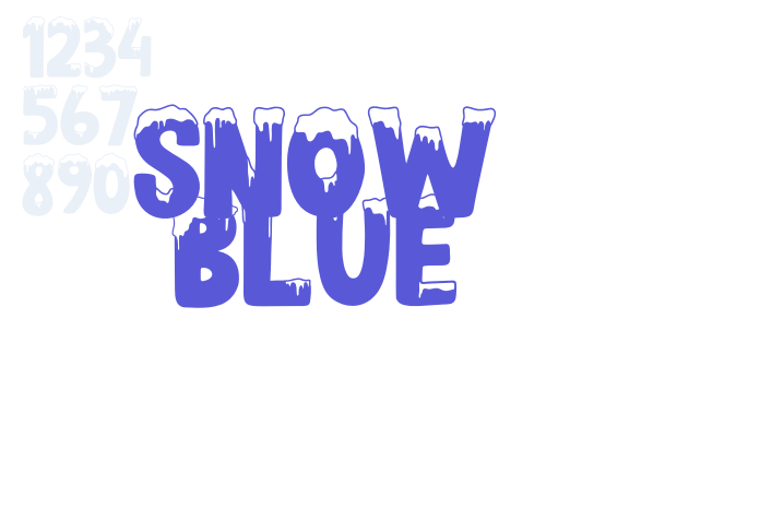 SNOW BLUE font free