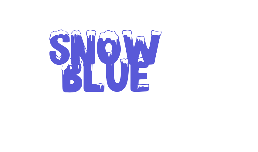 SNOW BLUE Font Download